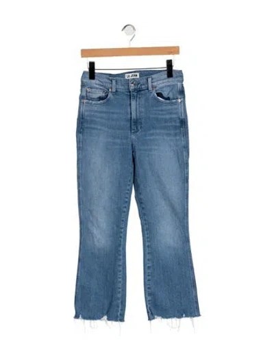Pre-owned Le Jean High-rise Flared Jeans In Blue
