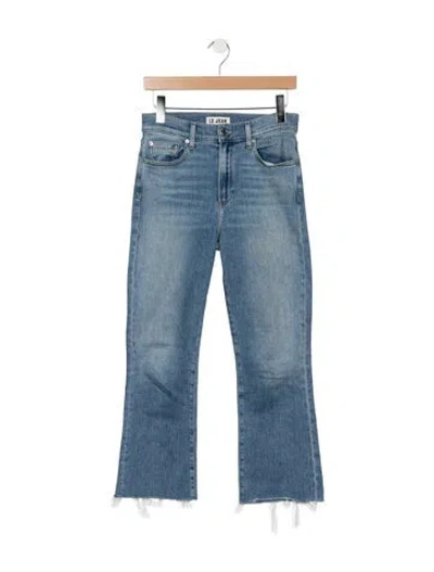 Pre-owned Le Jean High-rise Flared Jeans In Blue