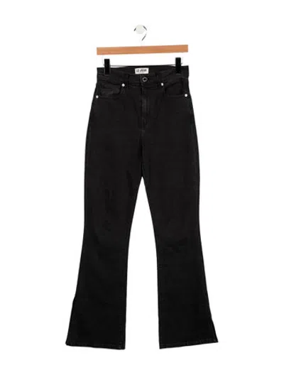 Pre-owned Le Jean High-rise Flared Jeans In Blue