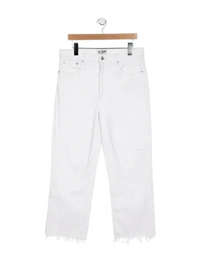 Pre-owned Le Jean High-rise Straight Leg Jeans In Blue