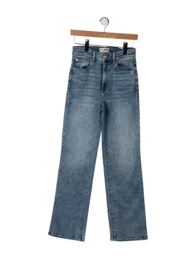 Pre-owned Le Jean High-rise Straight Leg Jeans In Blue