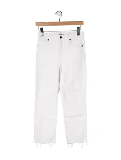 Pre-owned Le Jean High-rise Straight Leg Jeans In Neutral