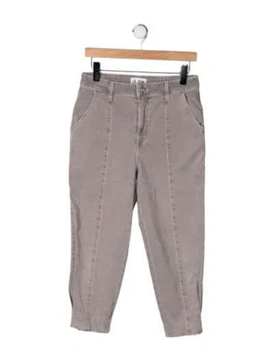 Pre-owned Le Jean High-rise Straight Leg Jeans In Neutrals