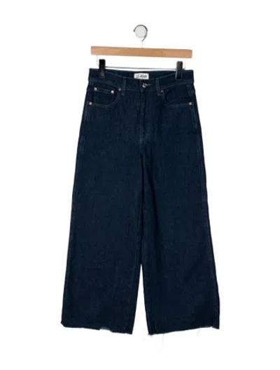 Pre-owned Le Jean High-rise Wide Leg Jeans In Blue