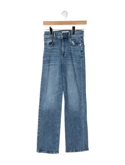 Pre-owned Le Jean High-rise Wide Leg Jeans In Blue