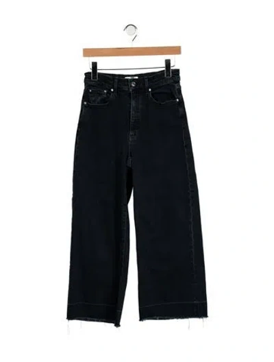 Pre-owned Le Jean High-rise Wide Leg Jeans In Blue