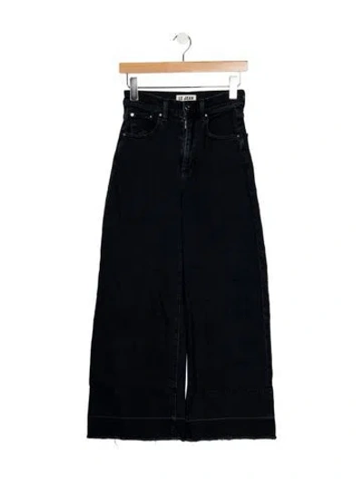 Pre-owned Le Jean High-rise Wide Leg Jeans In Blue