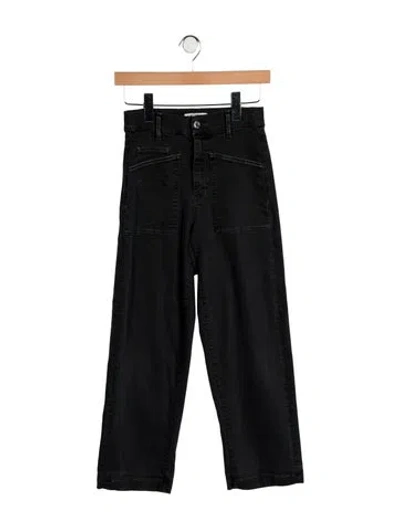 Pre-owned Le Jean High-rise Wide Leg Jeans In Blue
