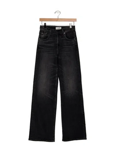 Pre-owned Le Jean High-rise Wide Leg Jeans In Blue