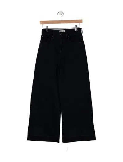 Pre-owned Le Jean High-rise Wide Leg Jeans In Blue