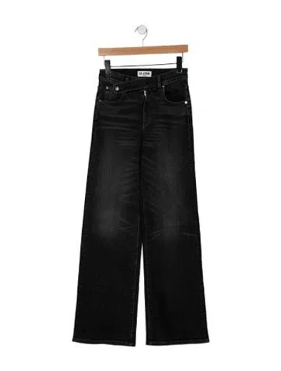 Pre-owned Le Jean High-rise Wide Leg Jeans W/ Tags In Black