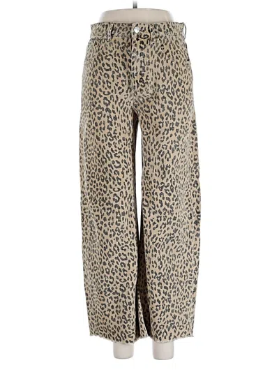 Pre-owned Le Jean Jeans In Gold