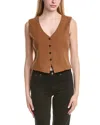 Le Jean Joplin Waistcoat In Brown