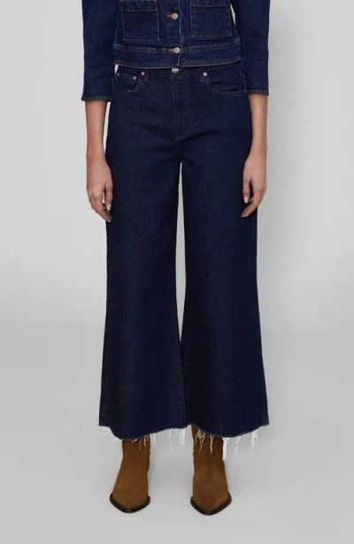 Le Jean Juliette High Waist Ankle Wide Leg Jeans In Canyon