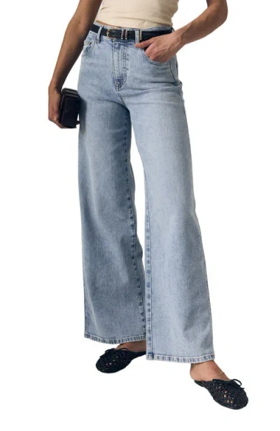 Le Jean Juliette High Waist Wide Leg Jeans In Blue