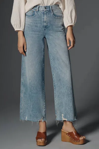 Le Jean Juliette Wide Leg Ank In Sweet Dreams In Blue