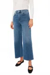 Le Jean Juliette Wide Leg Anks In Moon River In Blue