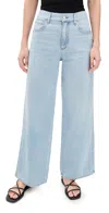 Le Jean Juliette High Waist Ankle Wide Leg Jeans In Heartbreak