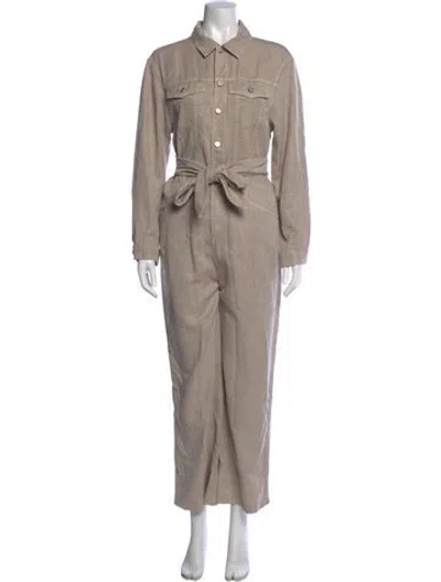 Pre-owned Le Jean Jumpsuit In Neutrals
