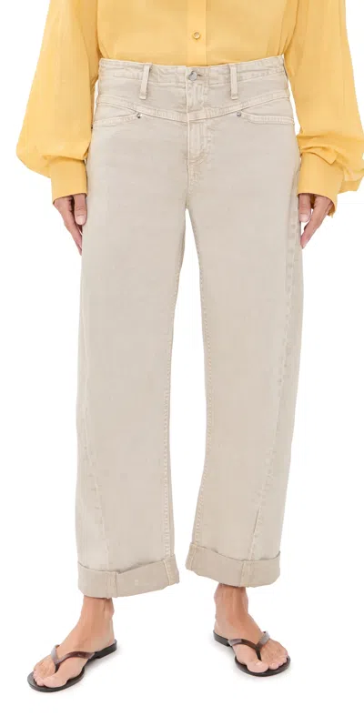 Le Jean Le Petite Selena Crop Cuffed Jeans Desert Sands In Neutral
