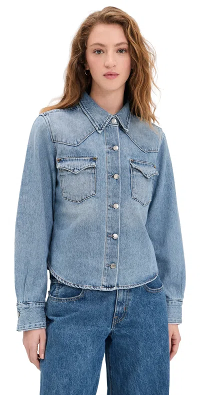 Le Jean Martha Denim Shirt Eternal Love In Blue