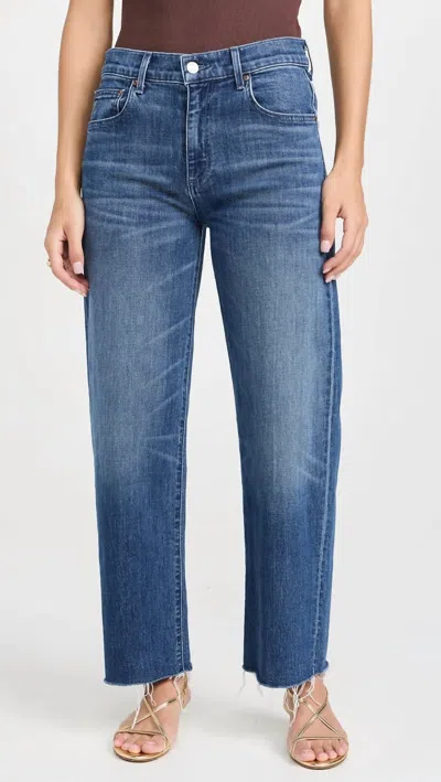 Le Jean Mid Rise Weekend Jeans In Otis In Blue