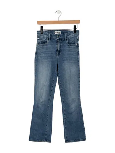 Pre-owned Le Jean Mid-rise Flared Jeans In Blue
