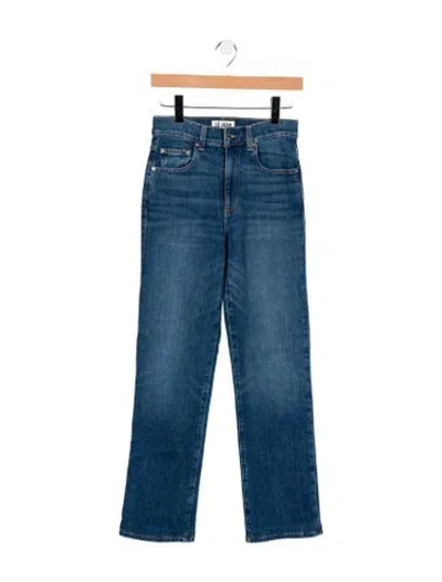 Pre-owned Le Jean Mid-rise Straight Leg Jeans In Blue