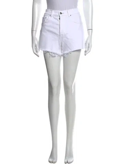 Pre-owned Le Jean Mini Shorts In White