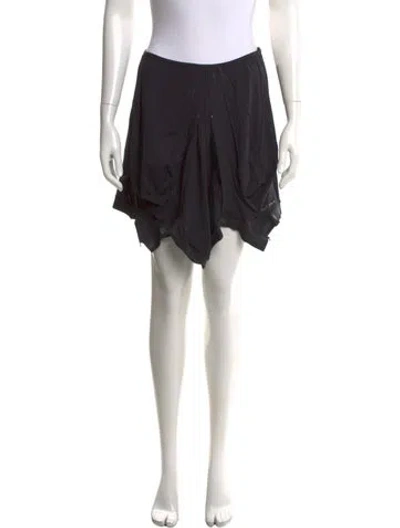 Pre-owned Le Jean Mini Skirt In Black