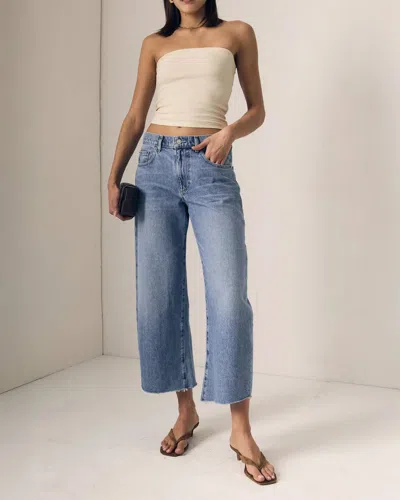 Le Jean Nomad Ankle Crop Jean In Forget Me Not In Blue
