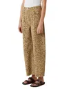 Le Jean Nomad Anks In Camel Leopard In Animal Print