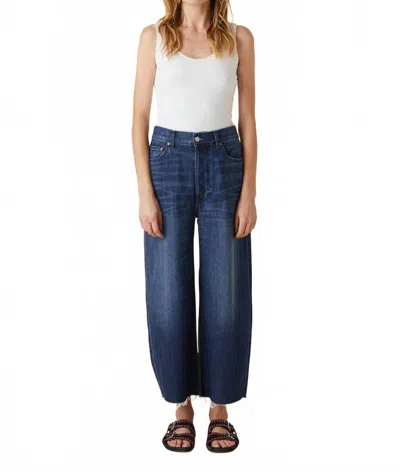 Le Jean Nomad High Waist Crop Wide Leg Jeans In California Dream In Blue