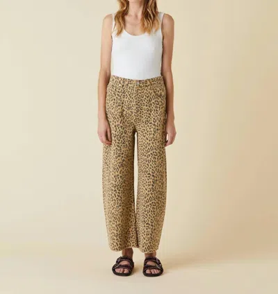Le Jean Nomad Jean In Camel Leopard In Brown