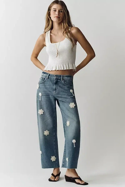 Le Jean Nomad Mid-rise Tapered Jeans In Blue