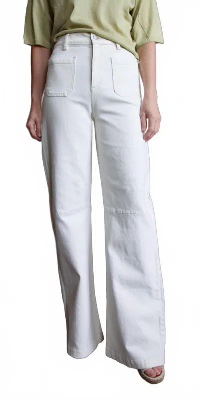 Le Jean Parker Soft Barrel In Boe In White