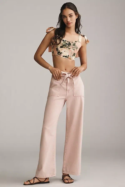 Le Jean Rory High-rise Relaxed Barrel Jeans In Blue