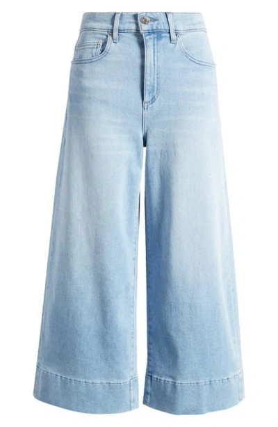 Le Jean Rosie High Waist Crop Wide Leg Jeans In Summertime