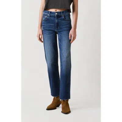 Le Jean Sabine Ankle Straight Leg Jeans In Blue
