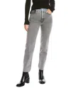 Le Jean Sabine Blue Grey High-rise Straight Jean In Blue