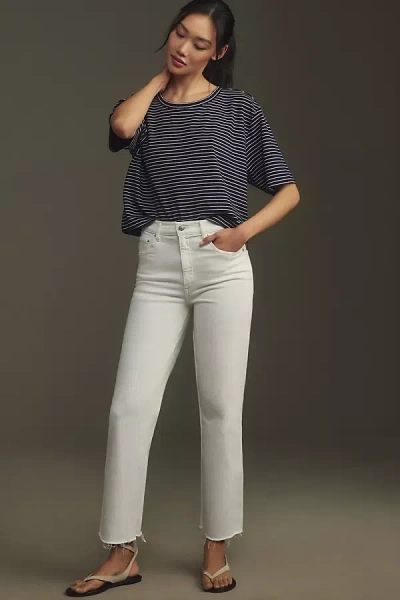 Le Jean Sabine Mid-rise Straight-leg Jeans In White