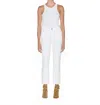 Le Jean Bella Crop Flare Jeans In White In White