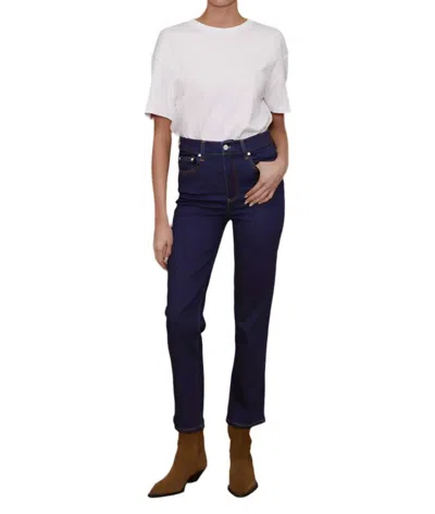 Le Jean Sabine Straight Jeans In Storm In Blue