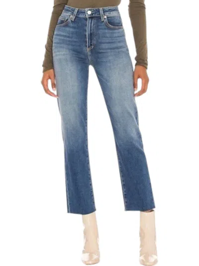 Le Jean Sabine Straight Leg High Rise Jeans In Ava