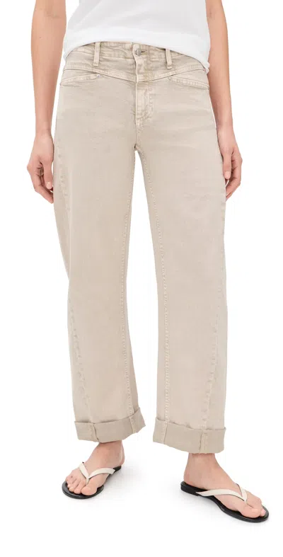 Le Jean Selena Crop Jeans Desert Sands In Neutral