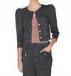 Le Jean Sienna Jacket In Washed Black In Black