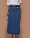 Le Jean Stardust Skirt In Marina