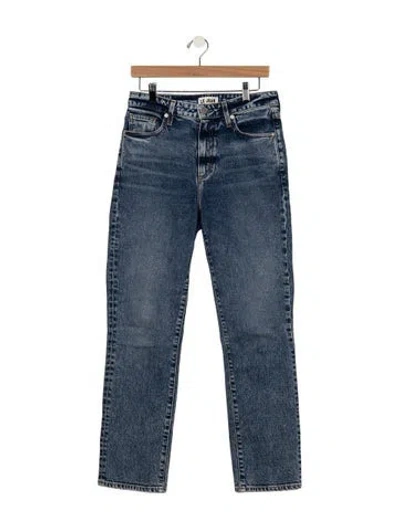 Pre-owned Le Jean Straight Leg Pants In Blue