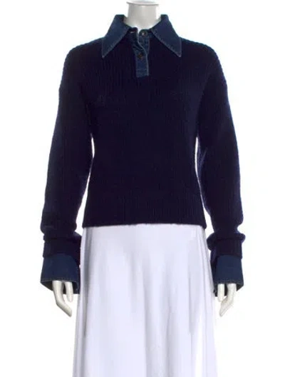 Pre-owned Le Jean Sweater In Blue