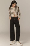 Le Jean Utility Soft Barrel Mid-rise Jeans In Black